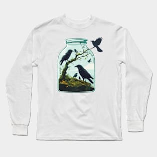 crow terrarium Long Sleeve T-Shirt